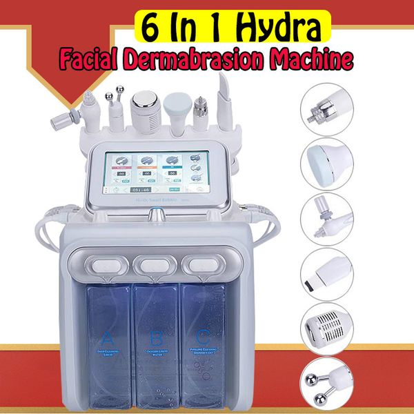

6 in 1 hydrafacial microdermabrasion rf bio-lifting spa facial machine aqua facial cleaning hydro peel machine water peeling dermabrasion ce