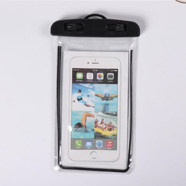 

cgjxsuniversal pvc waterproof dry bag for smart phone luminous edge touch friendly multi color 100pcs /lot