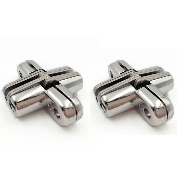 

2pcs hinge stainless steel invisible hinges concealed wooden box
