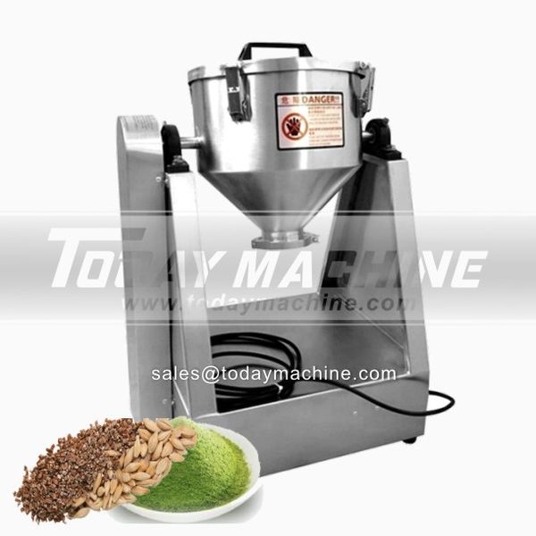 

stainless steel food powder double cone rotary drum mixer