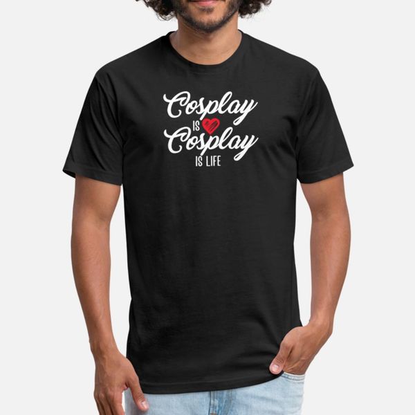

cosplay is love t shirt men printing 100% cotton s-xxxl gents fit fashion spring leisure shirt