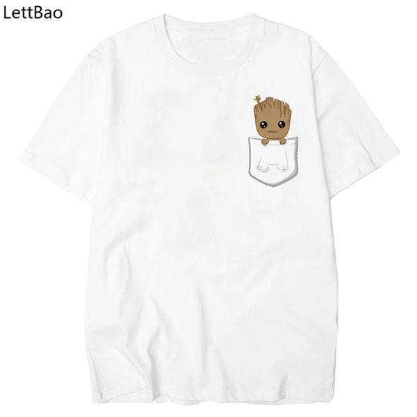 

pocket groot t shirt funny t shirts t-shirt harajuku interesting streetwear fashionable men t shirt