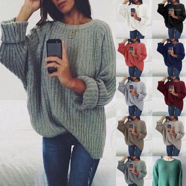 

color long sleeve crew neck loose sweaters casual women swesater autumn women sweaters fashion casual solid, White;black