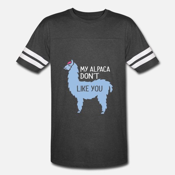 

my alpaca don t like you t shirt men designing tee shirt plus size 3xl standard anti-wrinkle funny summer style vintage shirt