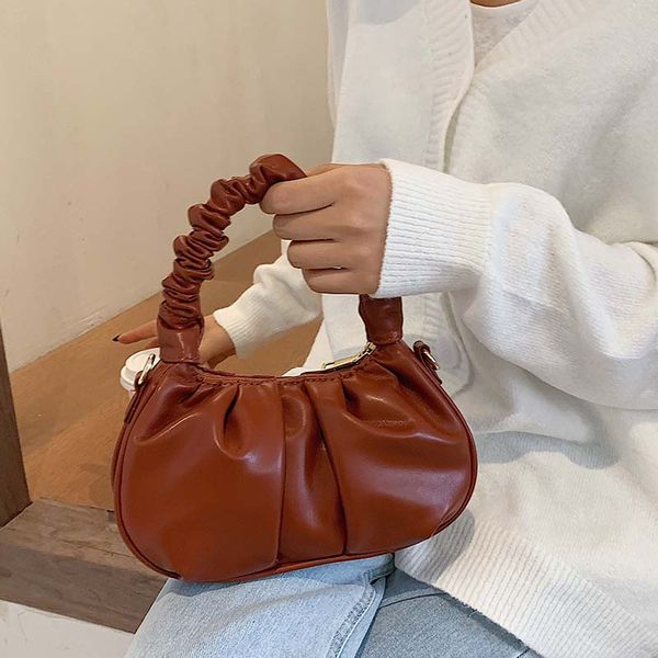 

vintage shoulder bags for women 2020 leather solid color handbag and purse women bags female crossbody bag retro mini clutches