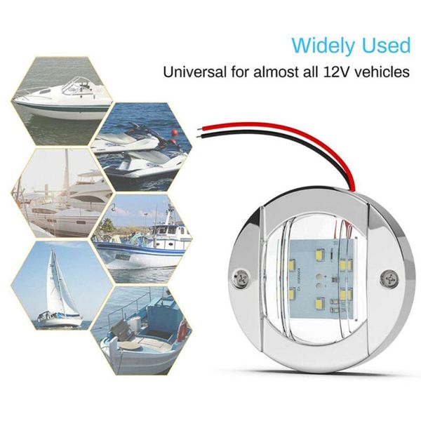 

transom led stern lights 12v ip67 waterproof 3 inch 2 wires abs plastic
