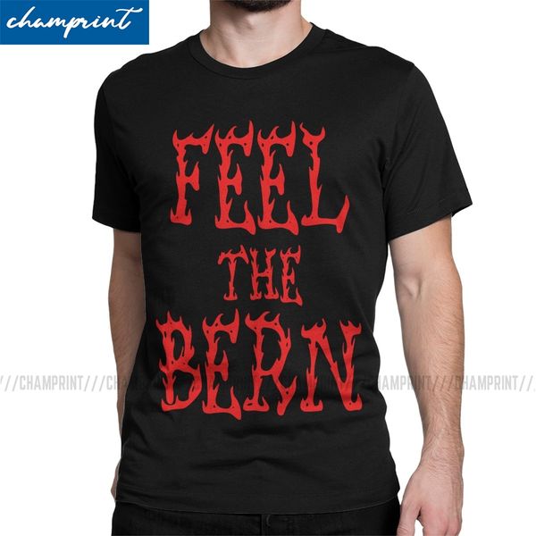 

men bernie sanders 2020 feel the bern t shirt president election politics cool short sleeve o neck tee shirt gift t-shirt