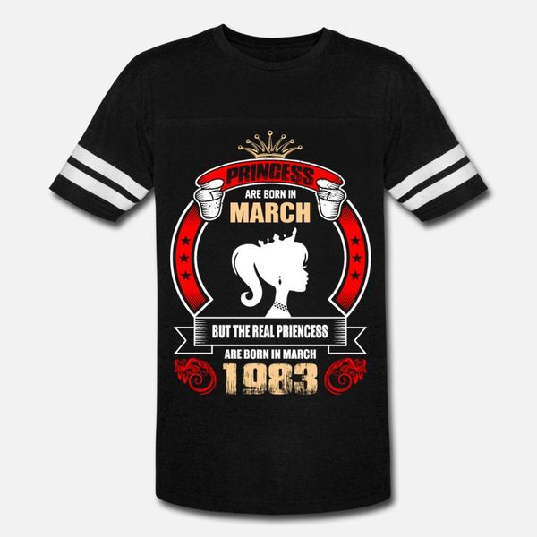 

princess are born in march but only real princess t shirt men design tee shirt s-3xl kawaii cute breathable summer formal shirt