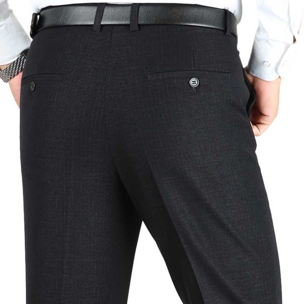 

autumn and winter thick men's business casual trousers pants baggy plus size slim fit social fashion 2020 calcas herenkleding, White;black