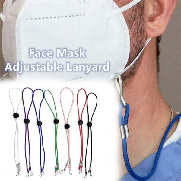 

mask lanyard adjustable masks hang rope face mask rest ear holder rope hang on neck string for mask anti-loss straps
