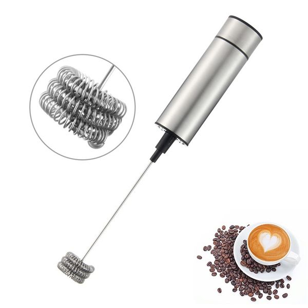 

electric hand-held milk frother double spring three spring egg beater mixer tool electric stirring milk frother drinking blender