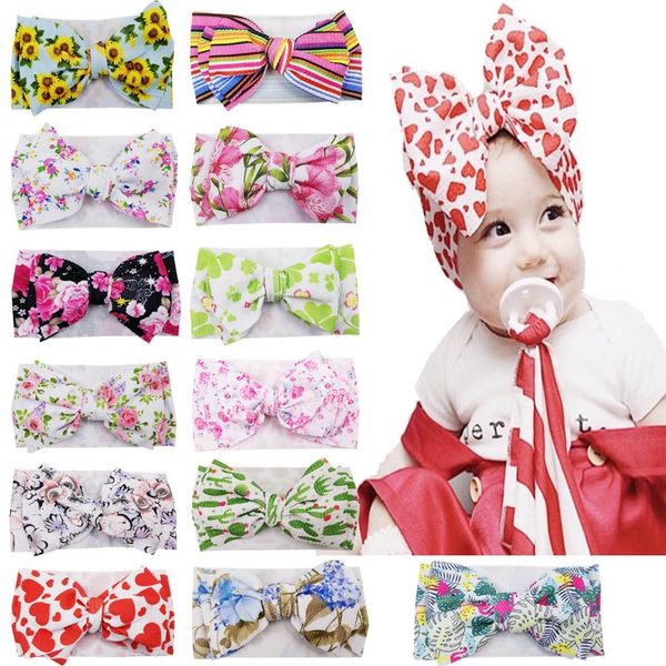 

hair accessories baby girl headband infant ear bows born headwear tiara headwrap gift toddlers bandage ribbon, Slivery;white