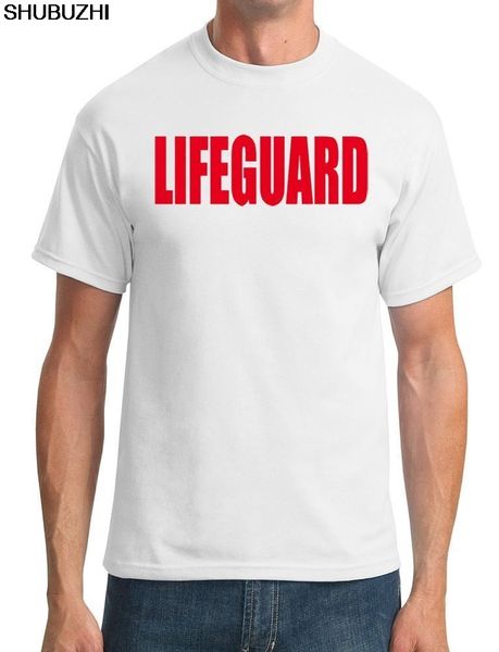 

lifeguard - funny humour - mens t-shirt cotton tshirt for men shubuzhi brand t-shirt white summer tshirt drop shipping