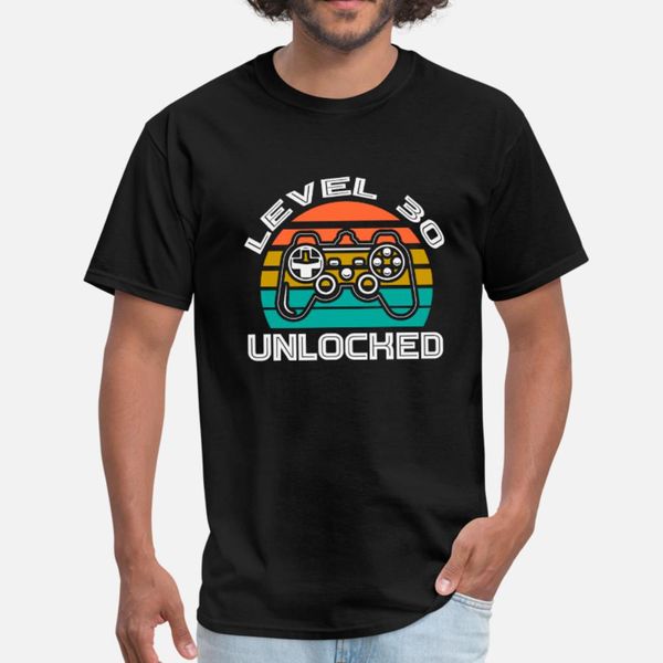 

level 30 unlocked t shirt men printed tee shirt plus size 3xl standard fitness basic spring standard shirt