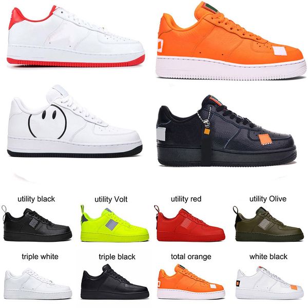 

dunk 1 one men women running shoes platform sneakers qs fo utility black white flax jdi low high cut triple a casual shoes womens trainers