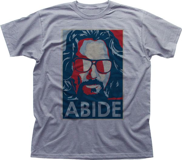

the dude abides big lebowski abide obama poster funny heathe 2020 men short sleeve o-neck summer tees t shirt