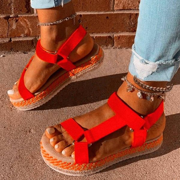 

2020 summer leisure ins large size 43 flat platform cozy shoes female dropship sandals women, Black