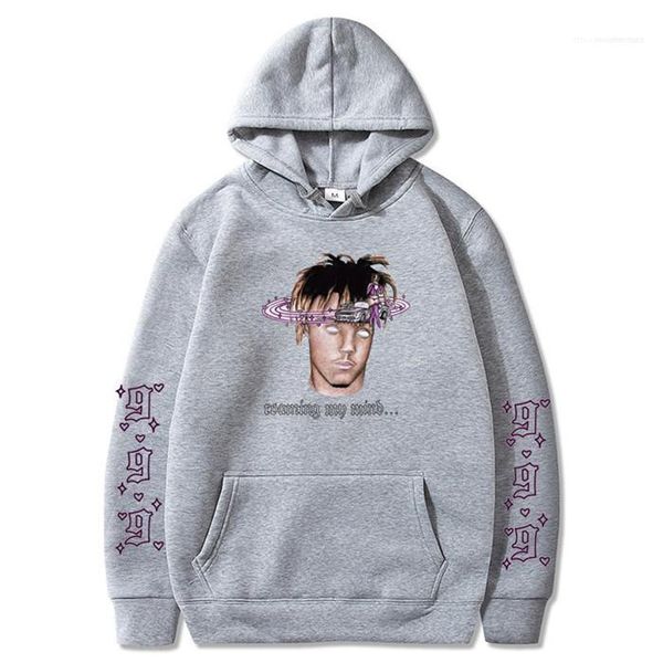 

casual hooded sweatshirts mens clothes juice wrld mens designer hoodies sports mens hoodies spring autumn, Black