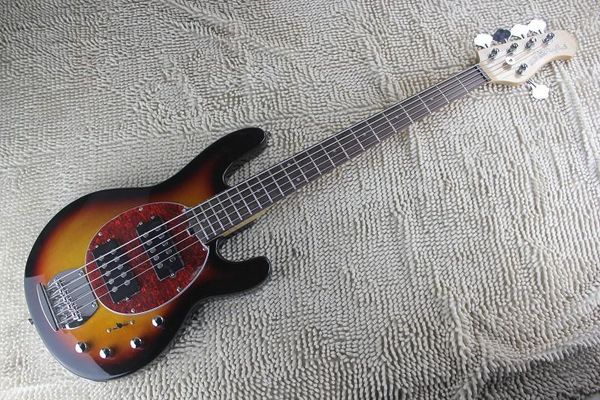 Kostenloser Versand Qualität Music Man StingRay 5 Saiten E-Bass Sunburst MusicMan E-Gitarre Initiative zur Abholung