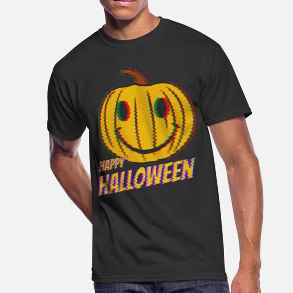 

happy halloween acid 90s style t shirt men designs short sleeve crew neck unique fitness comical spring autumn family shirt