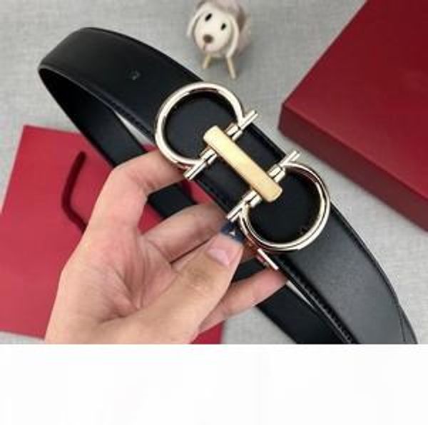 

mens designer belts luxury belt brand cowhide belts fashion smooth buckle with brand logo 6 color option highly quality with box, Black;brown