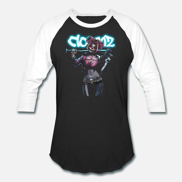 

creepy scary female clown halloween costume t shirt men designer tee shirt round neck clothing fitness fashion summer unique shirt