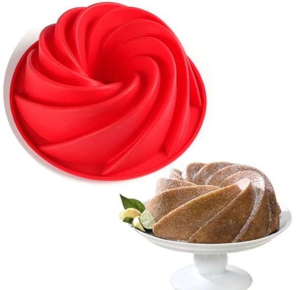 

большой mold выпечки форма inch инструменты 9 форма swirl savalin торт силикон кухни масло loveshop01 zqebx