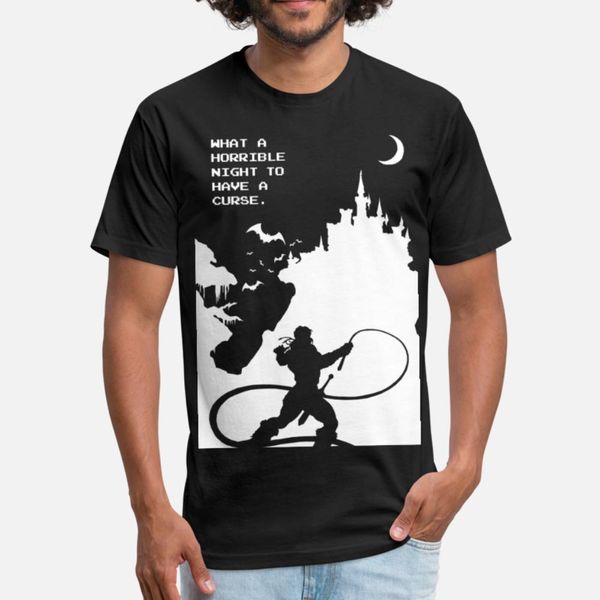 

castlevania t shirt men knitted tee shirt round neck natural crazy comfortable spring pattern shirt