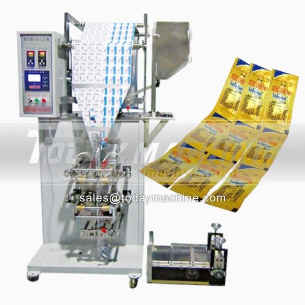 

multi lines 4 sides sealing ketchup/sauce/paste sachet packaging filling machine/multi lane paste packing