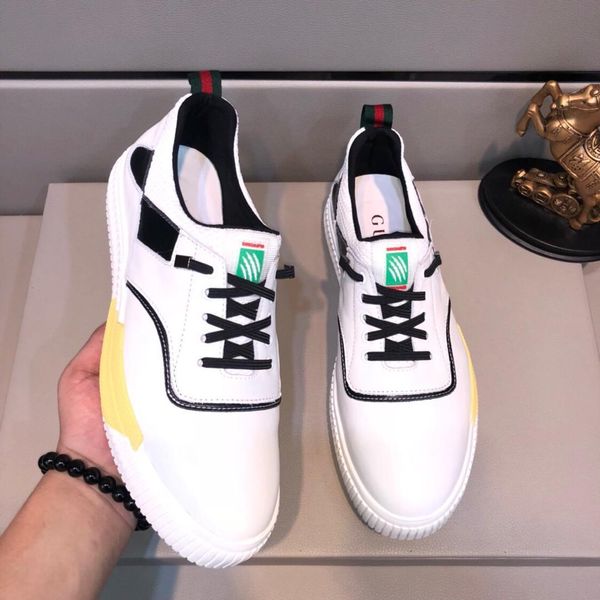 

2021q limited edition summer fashion trend wild men 's casual comfort shoes ,brand sports shoes ,original box packaging 38 -44, Black