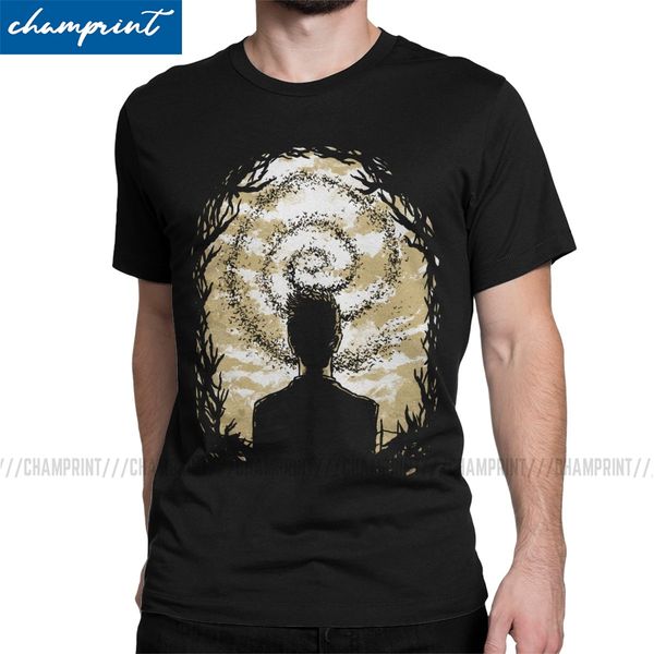 

men carcosa's spiral t shirt true detective rust cohle mcconaughey tv series 100% cotton clothes novelty tees party t-shirt