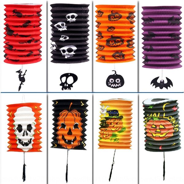 

halloween decorative paper telescopic pumpkin skull ghost festival shopping mall l pumpkin lantern lantern lanternsupermarket kindergart