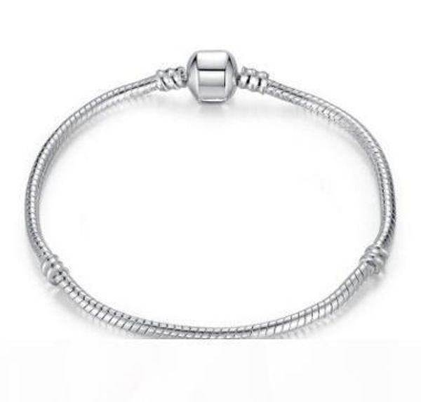 

925 серебряные браслеты 17см-23см логотип с короной для конструктора застежка стиль браслет ювелирных изделий diy компоненты бесплатной дост, Golden;silver