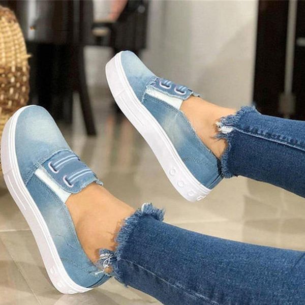 

dropshipping women flat platform canvas shoes slip on ladies vulcanized casual comfort female elastic band loafers, Black