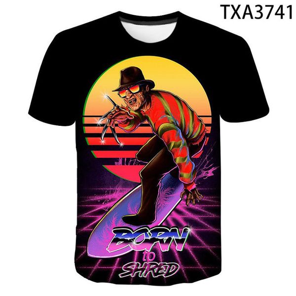 

boy girl freddy krueger boy girl cartoon 3d print shirts aesthetic aesthetic plus size men clothing