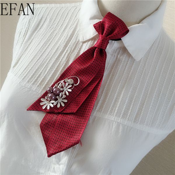 

new women ladies korean lazy small tie uniform accessories peacock blue red gray pink green gold navy beige black neck ties, Blue;purple