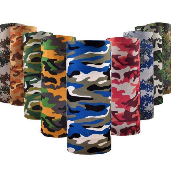 

bandana camo headwear bandanas sport designers camouflage head scarf cycling shemagh face masks balaclava tactical neck warmer dust mask, Black;white