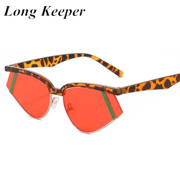 

мода cat eye солнцезащитные очки vintage brand дизайнер солнцезащитные очки женские оттенки треугольник очки леопард красный óculos gafas-де, White;black