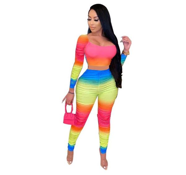 

stacked дизайнер женщин tracksuit мода контраст two piece set вскользь тонкий женский scoop neck spring set, Gray