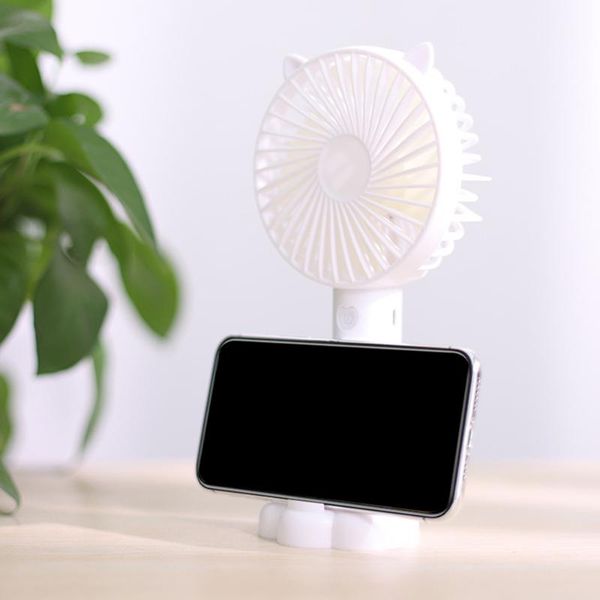

creative summer present portable fan cute cat design electric usb rechargeable handheld mini fan cooling birthday gift