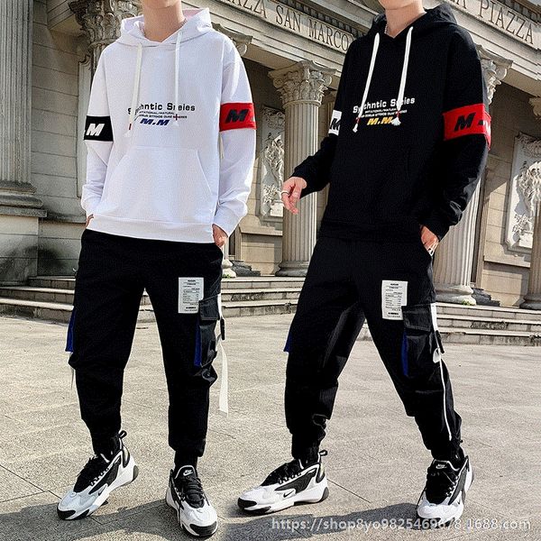 

wv1fj youth fat boy sweater 14-22 years old autumn junior high school students sports leisure suit large size tide coat sweater coat, Black