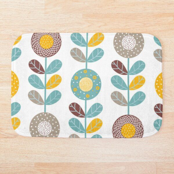 

bath mats orla kiely floral design mat doormat welcome home rectangle anti-slip carpet rug bedroom entrance floor