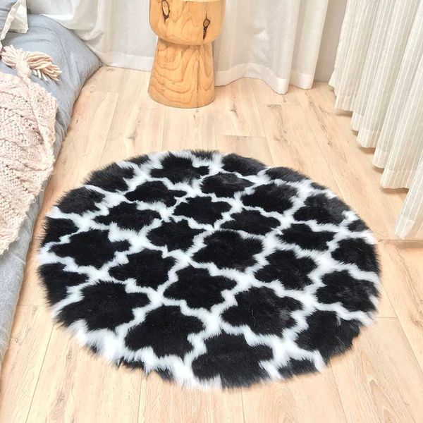 

90cm gift round restaurants floor mat l acrylic fiber living room office