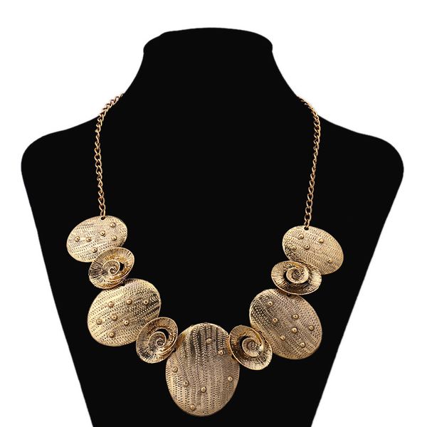 

manufacturers selling exaggerated necklace alloy thread spot euramerican popularity necklace jewelry wholesale, Silver