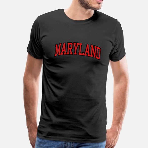 

maryland t shirt men designs cotton euro size s-3xl solid color fit breathable spring novelty shirt