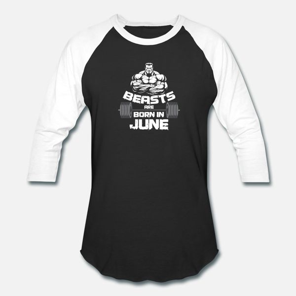 

beast are born in june t shirt men printing cotton crew neck basic solid crazy new style summer style letters shirt