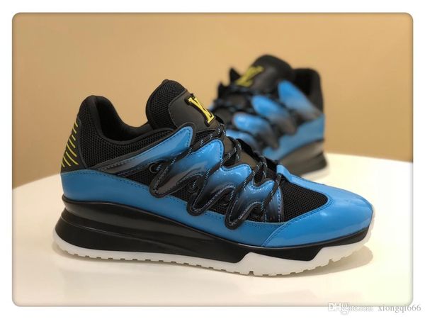 

2020 new men's casual flat shoes, comfortable and versatile, high-quality fashion sneakers, with boxaas, Red;white