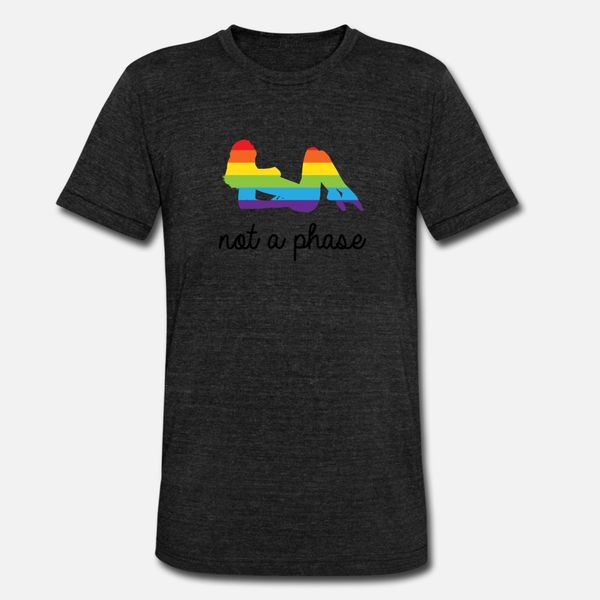 

not a phase rainbow lgbt lesbian pride t shirt men character 100% cotton s-3xl homme fit humor spring formal shirt