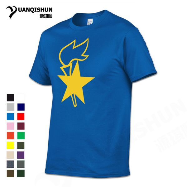 

yuanqishu boutique tshirt pentagram flame печати футболка cccp pioneer team ссср 100% хлопка тенниска верхнего качества o шеи мужчины тройни