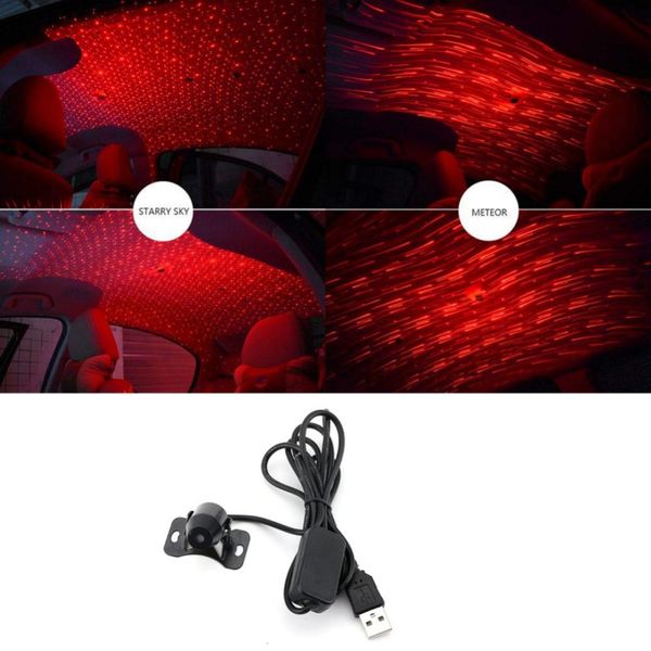 

new car interior atmosphere lights led fecorative armrest box romantic auto roof star led light car interior lights